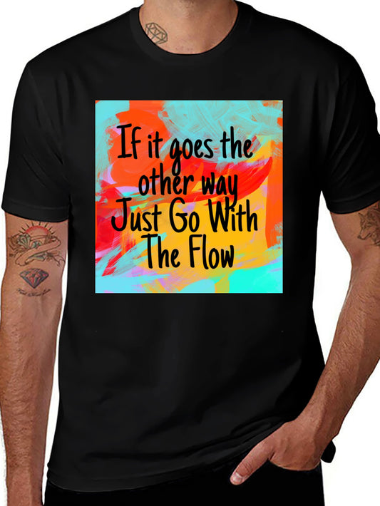 Go With The Flow T-Shirt - Artistic Design