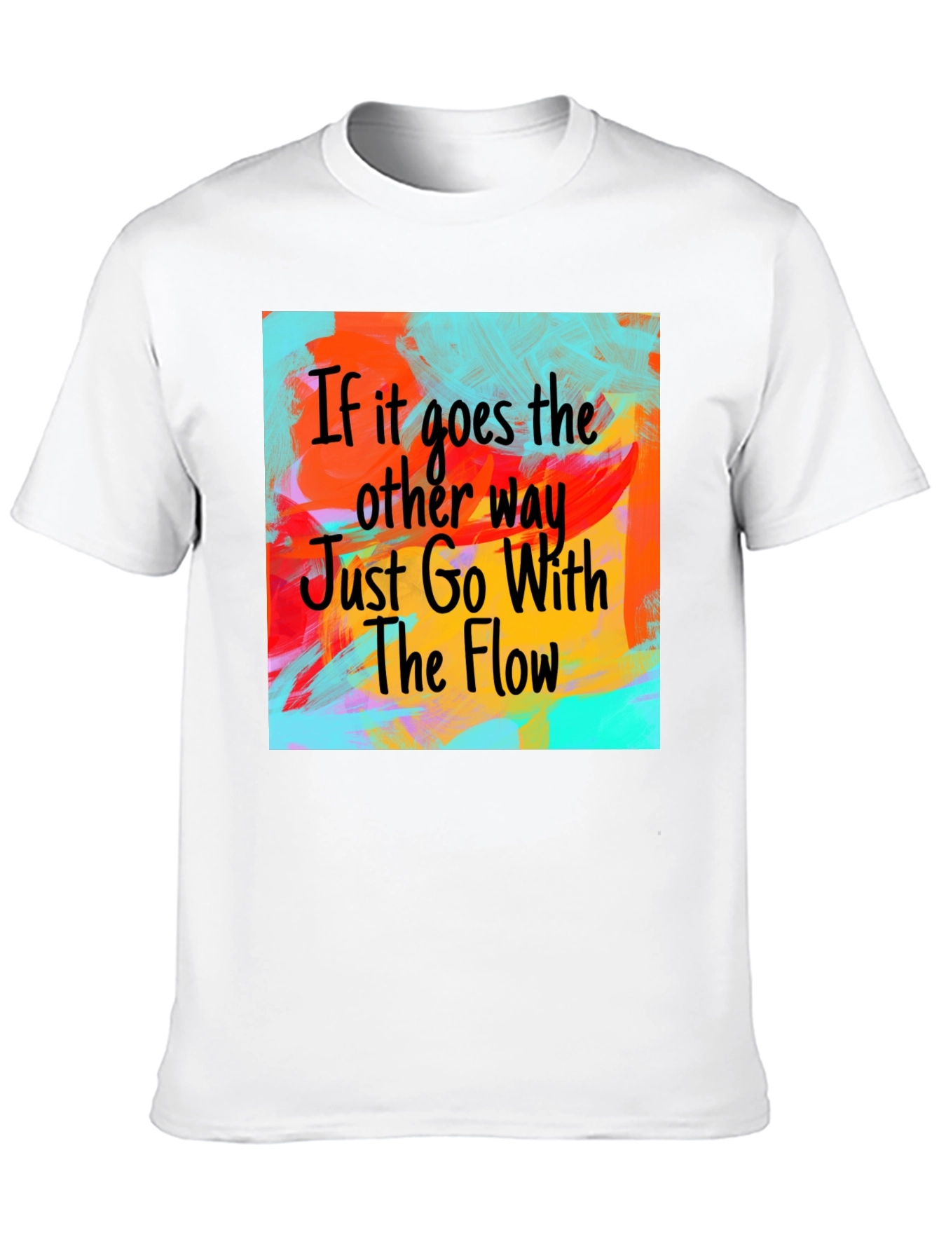 Go With The Flow T-Shirt - Artistic Design