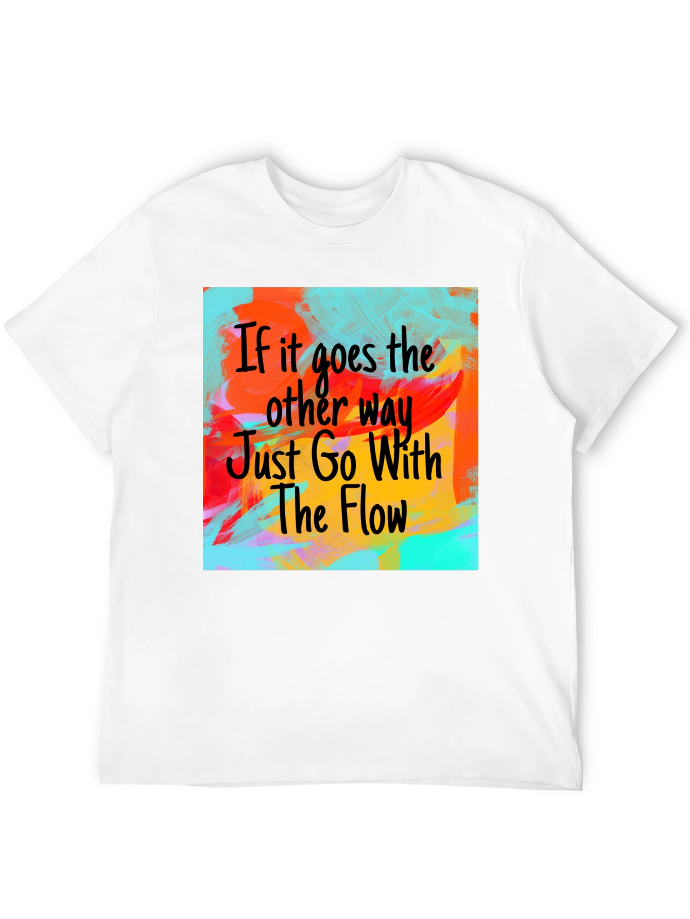 Go With The Flow T-Shirt - Artistic Design
