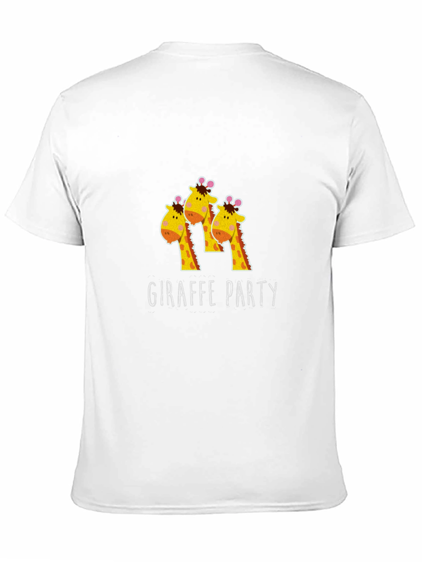 Giraffe Party T-Shirt - Fun Animal Graphic Tee