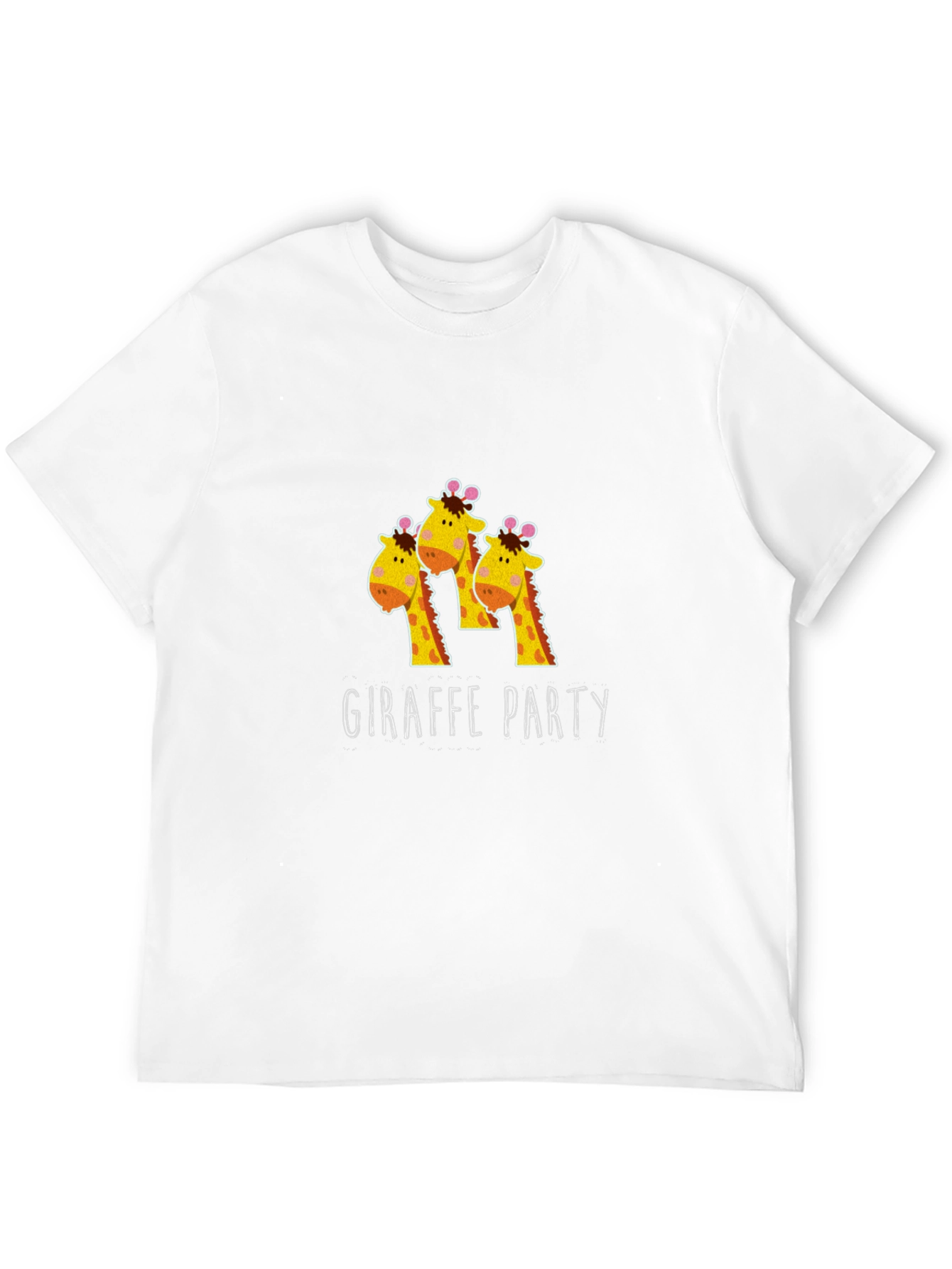 Giraffe Party T-Shirt - Fun Animal Graphic Tee