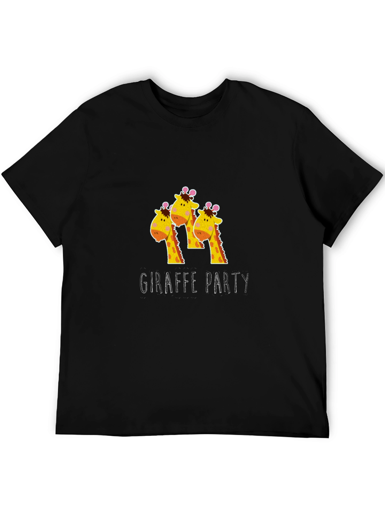 Giraffe Party T-Shirt - Fun Animal Graphic Tee
