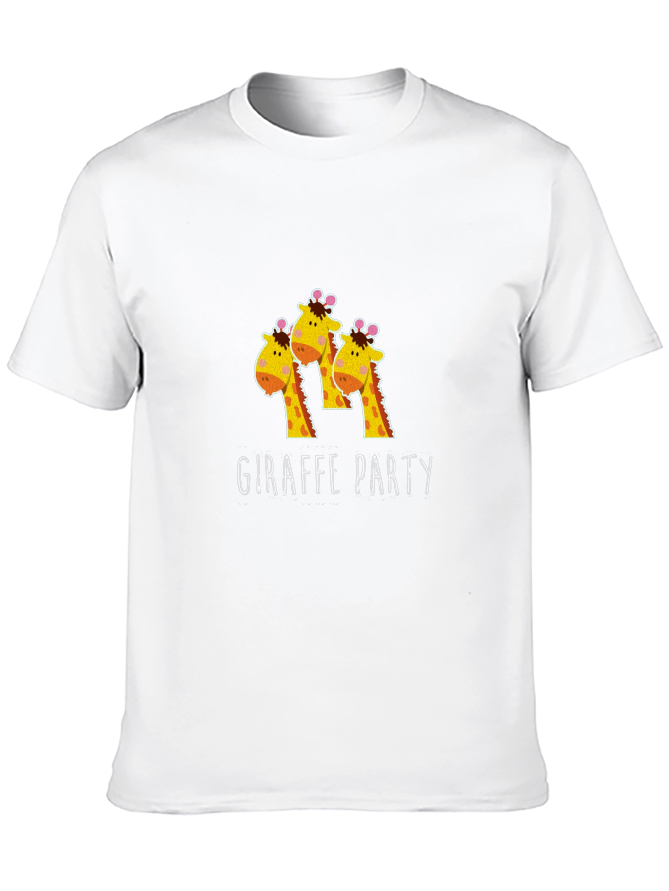 Giraffe Party T-Shirt - Fun Animal Graphic Tee