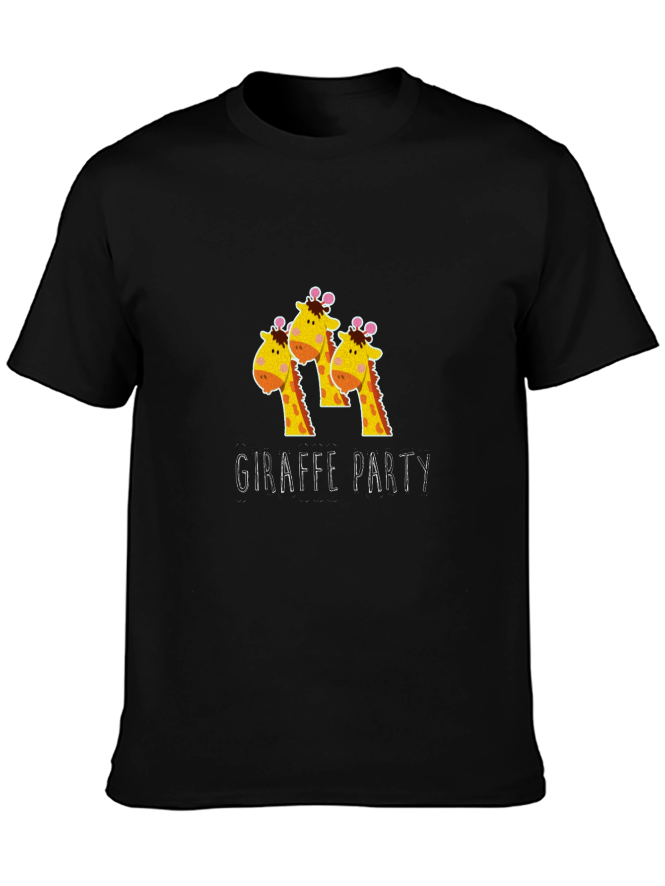 Giraffe Party T-Shirt - Fun Animal Graphic Tee