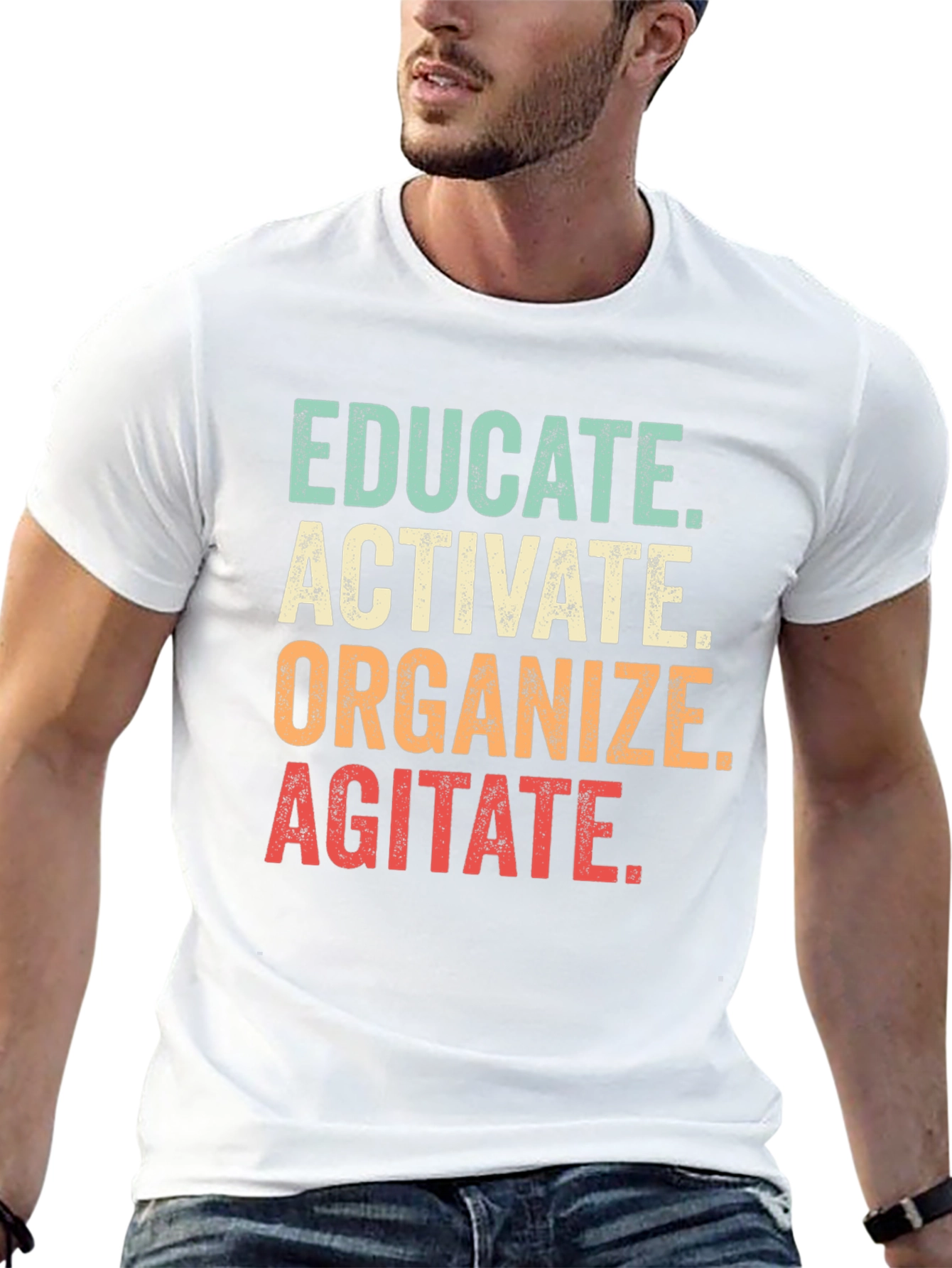 Educate Activate Organize Agitate Graphic Tee