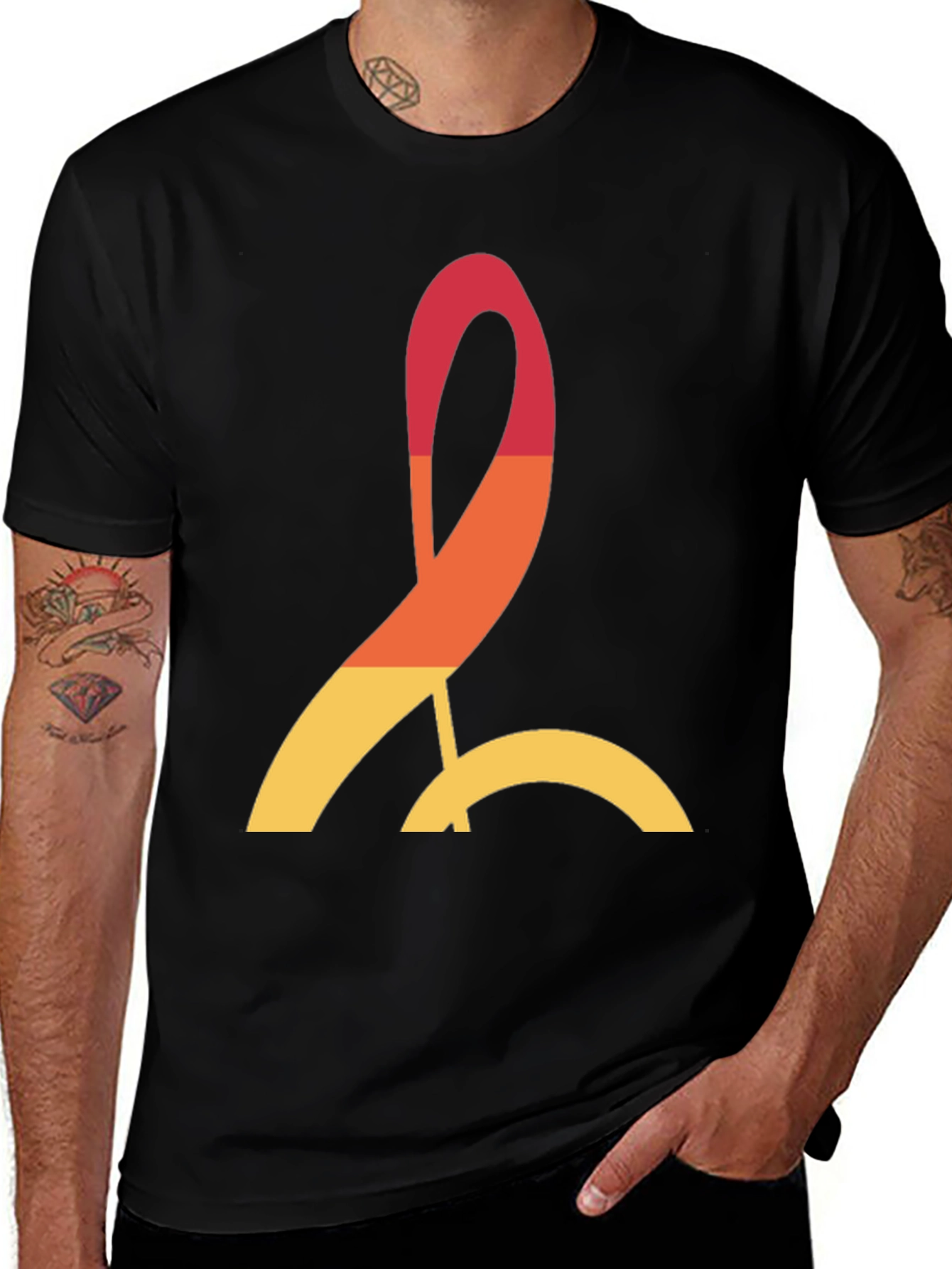 Stylish Graphic Tee - Abstract Design