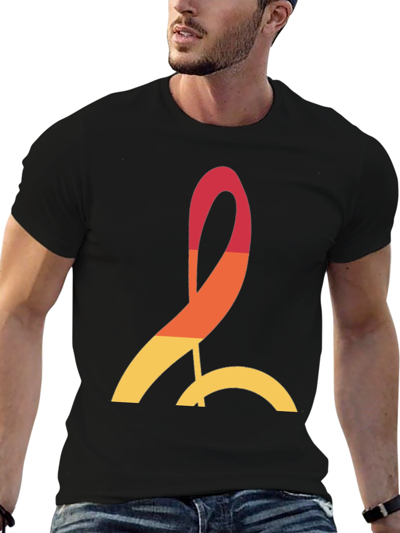 Stylish Graphic Tee - Abstract Design