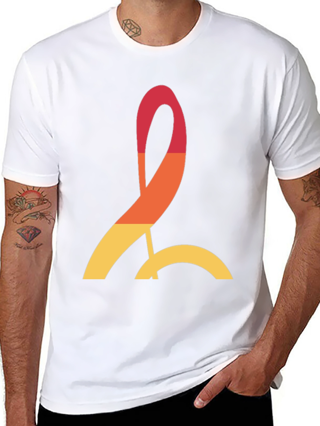 Stylish Graphic Tee - Abstract Design