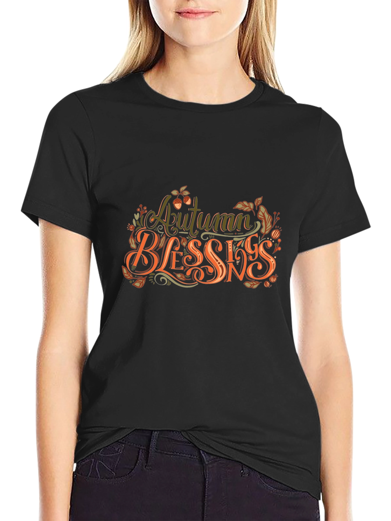 Autumn Blessings Graphic Tee - Fall Season Shirt