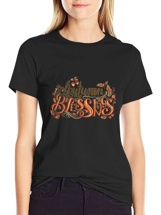 Autumn Blessings Graphic Tee - Fall Season Shirt