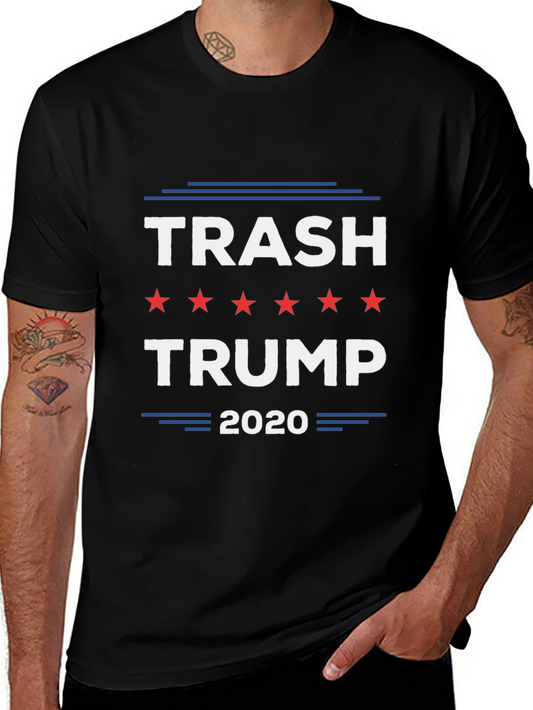 Trash Trump 2020 Graphic Tee - Anti-Trump T-Shirt