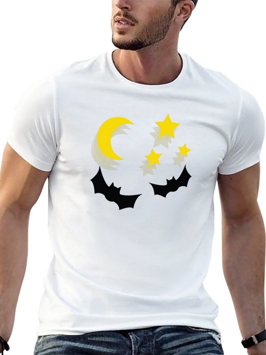 Moon and Stars Graphic Tee - Spooky Season