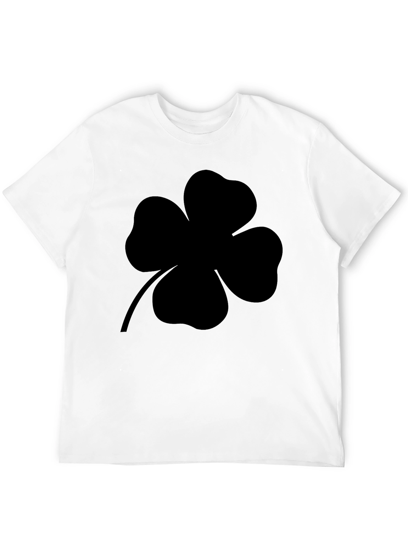 Black Clover T-Shirt - Lucky Four Leaf Design