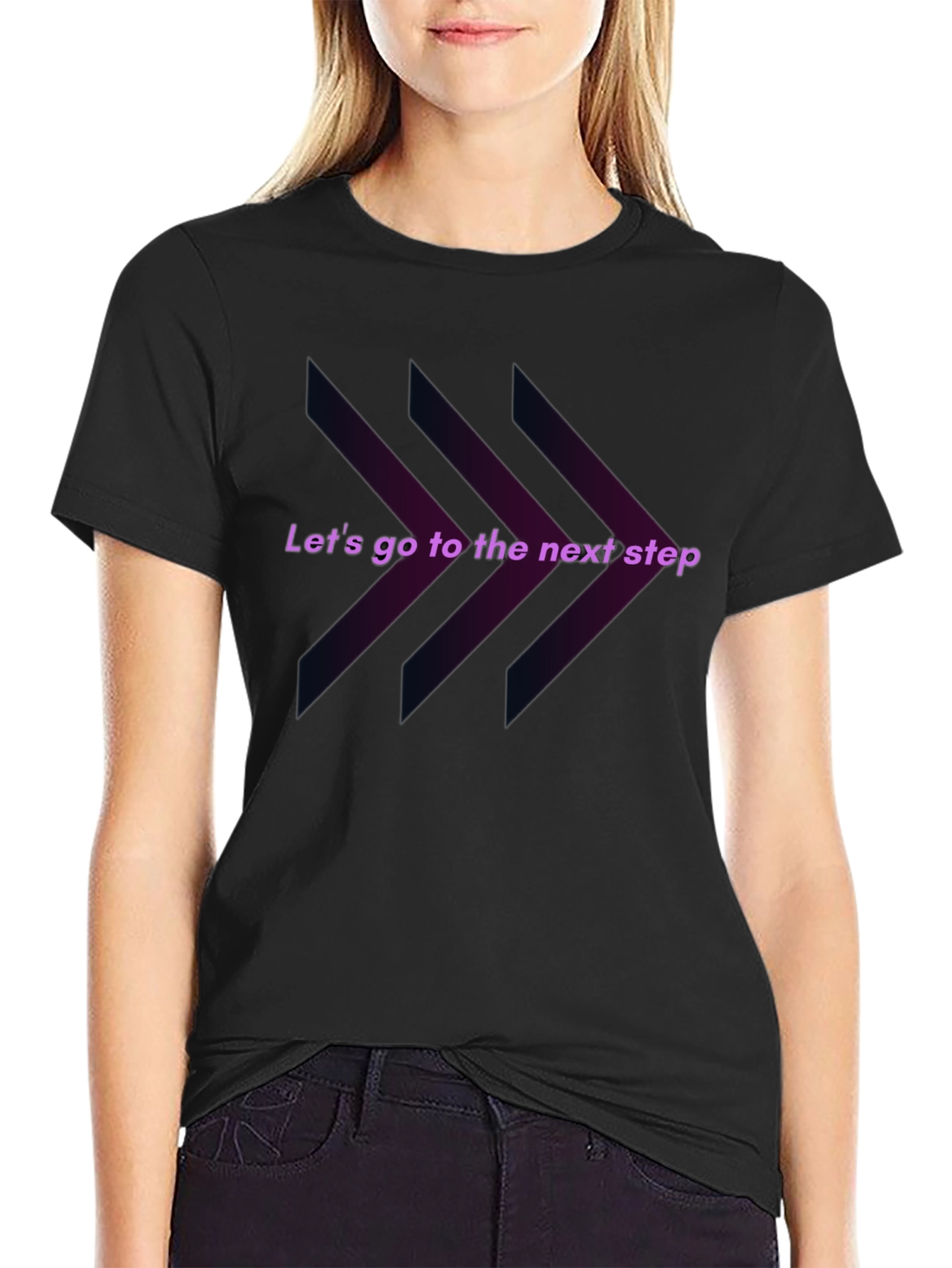 Next Step Graphic Tee - Black