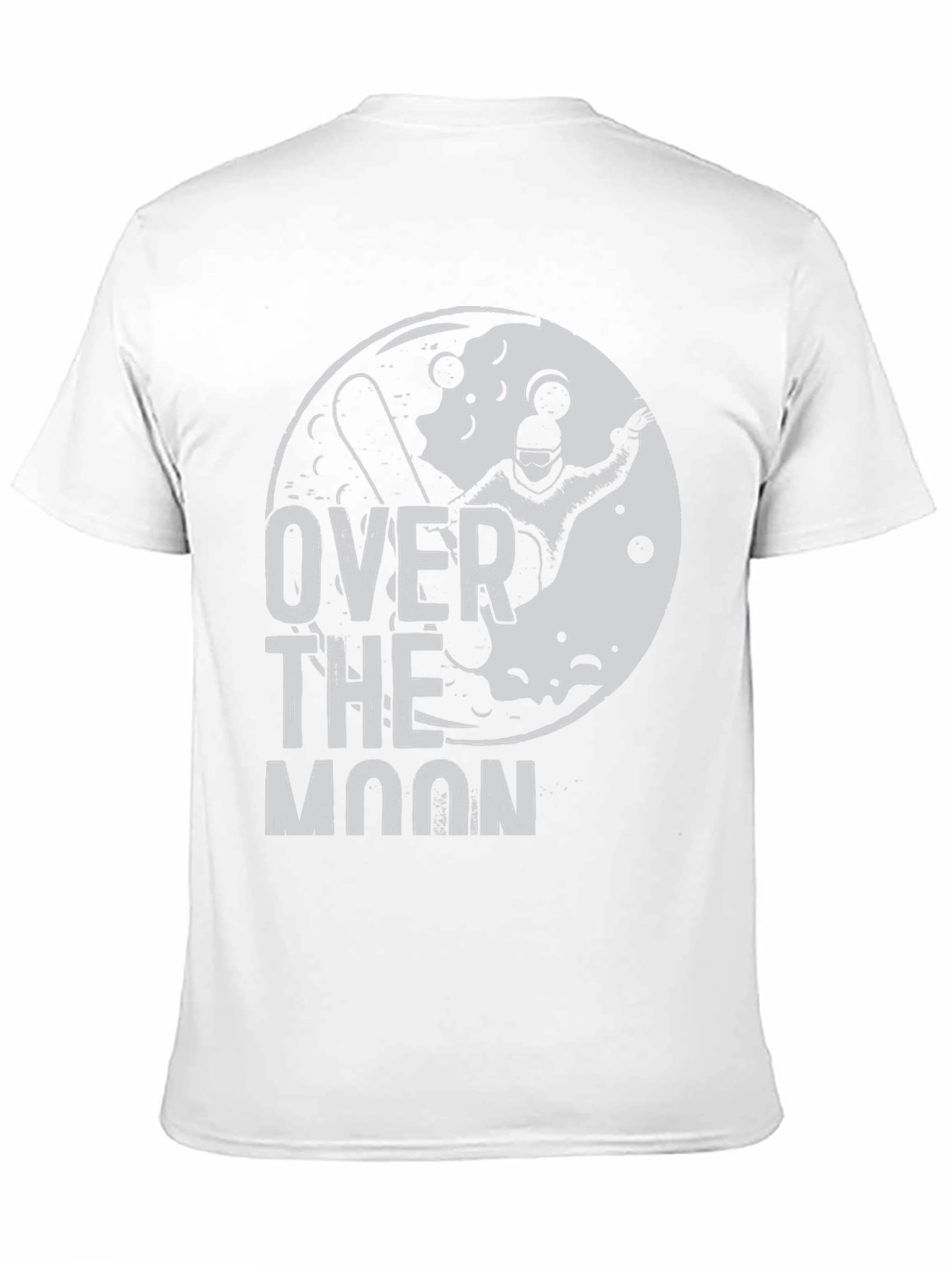 Over the Moon Snowboarder Black Graphic Tee