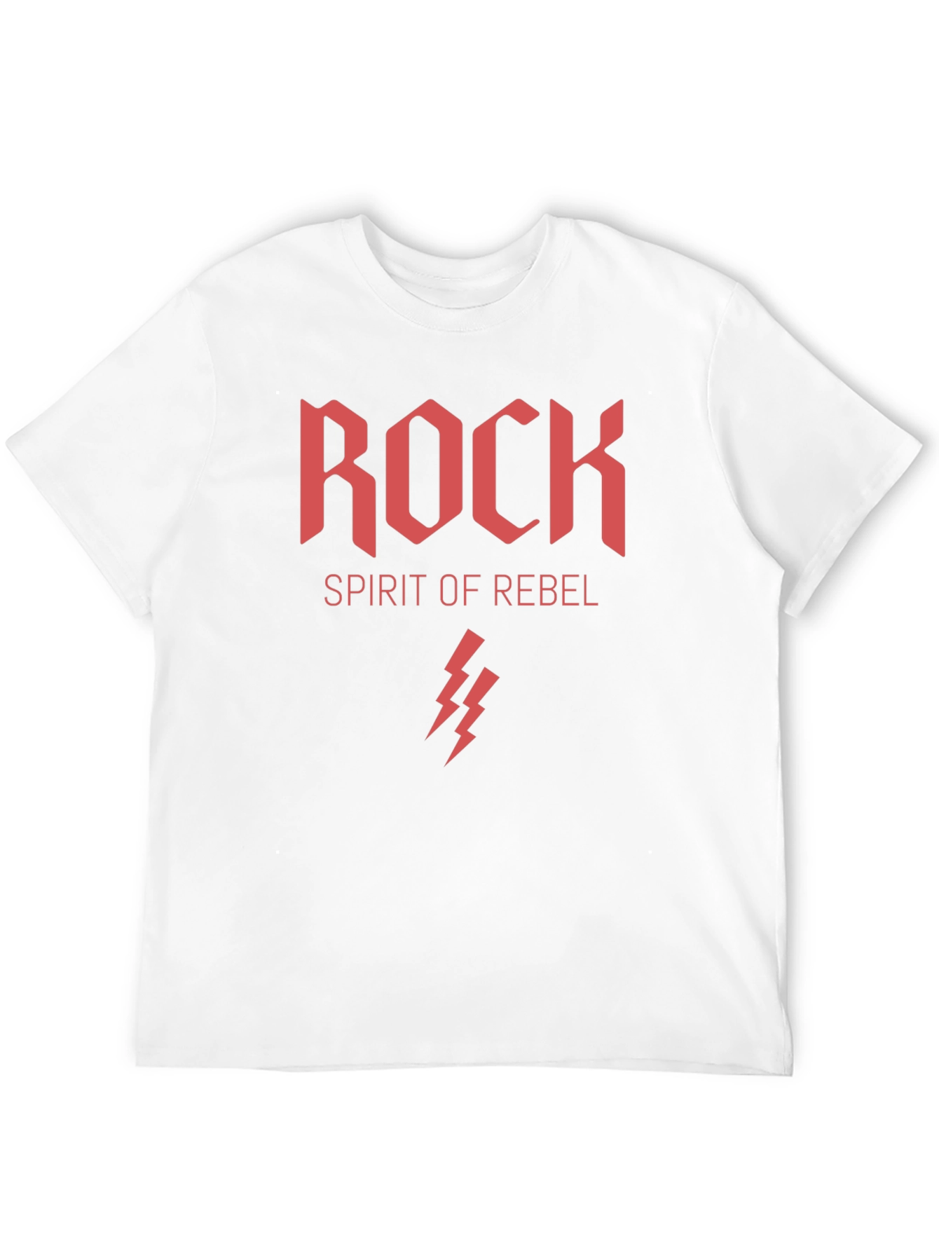 Rock Spirit Rebel Graphic Print Black T-Shirt