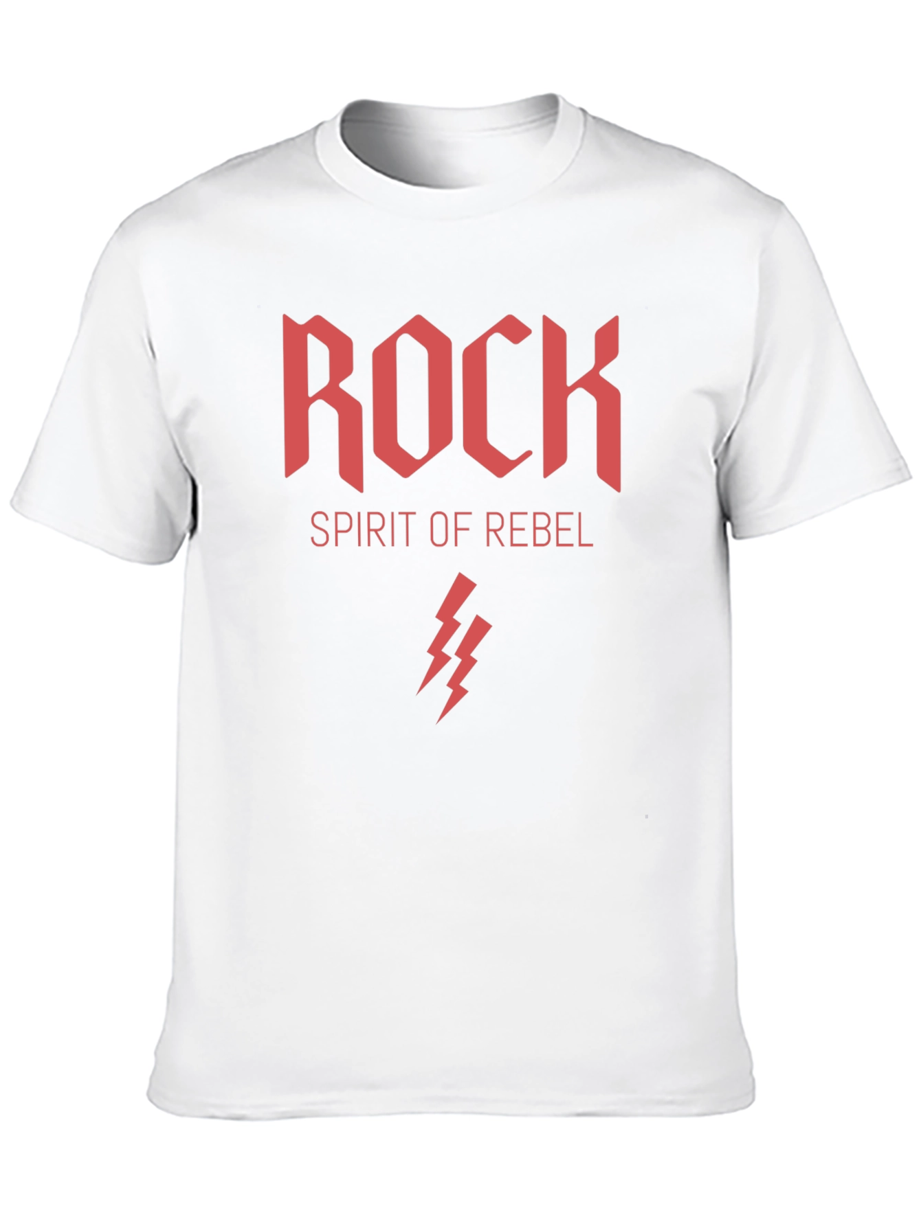 Rock Spirit Rebel Graphic Print Black T-Shirt