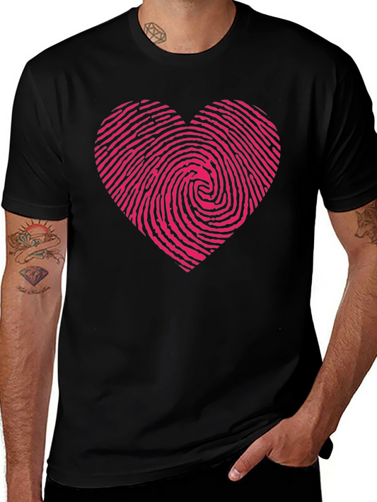 Heart Fingerprint Graphic Tee