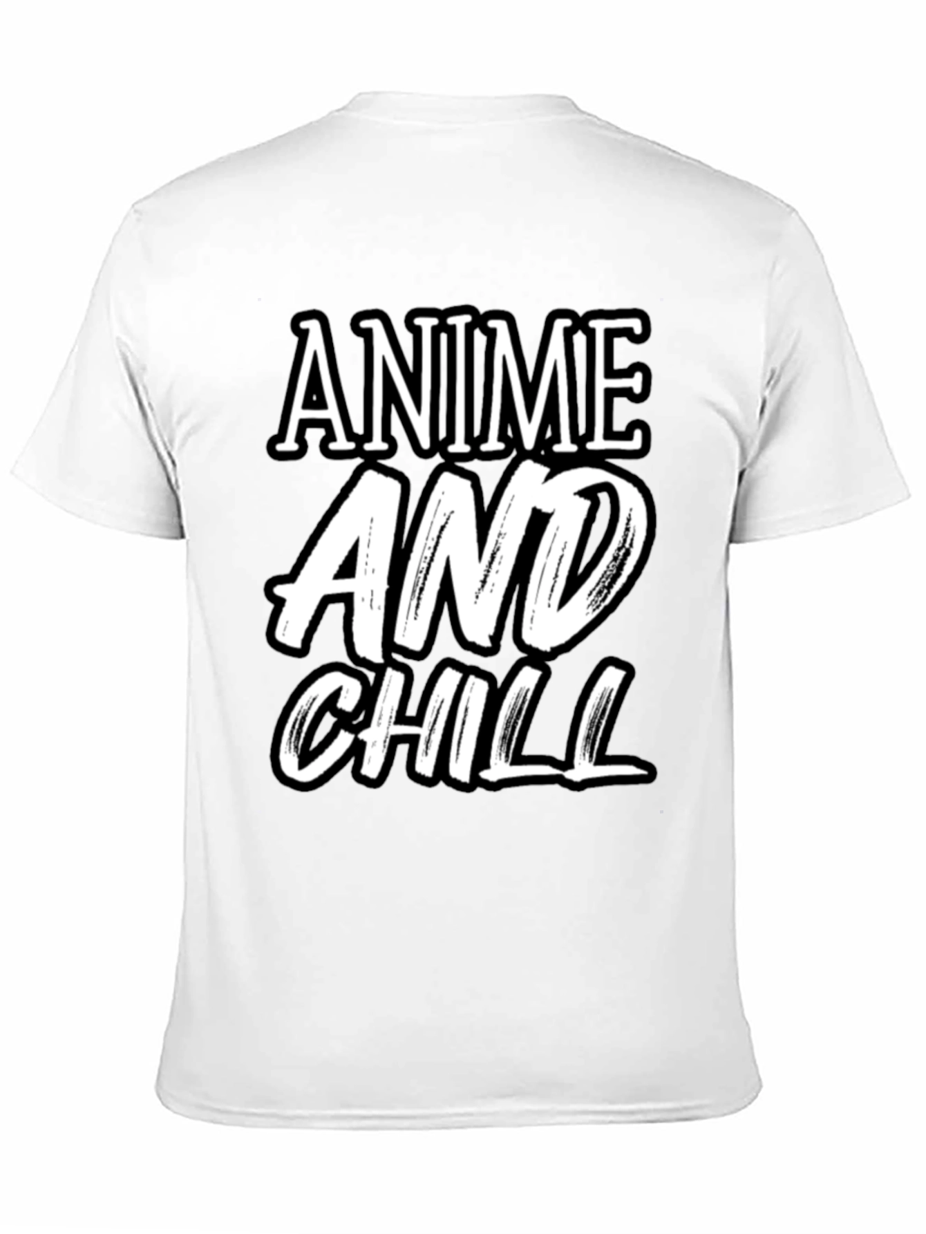 Anime and Chill Black T-Shirt