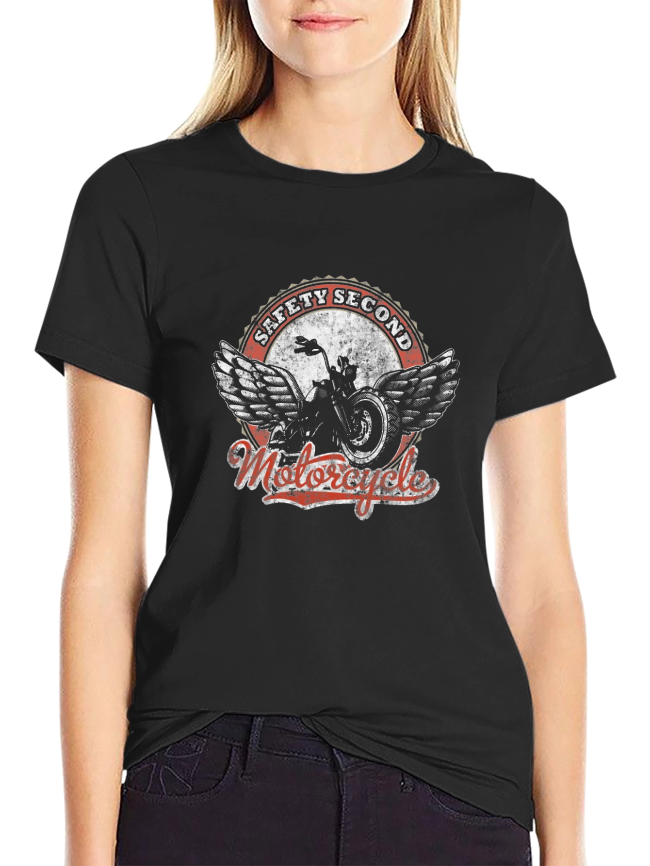 Safety Second Motorcycle Graphic T-Shirt