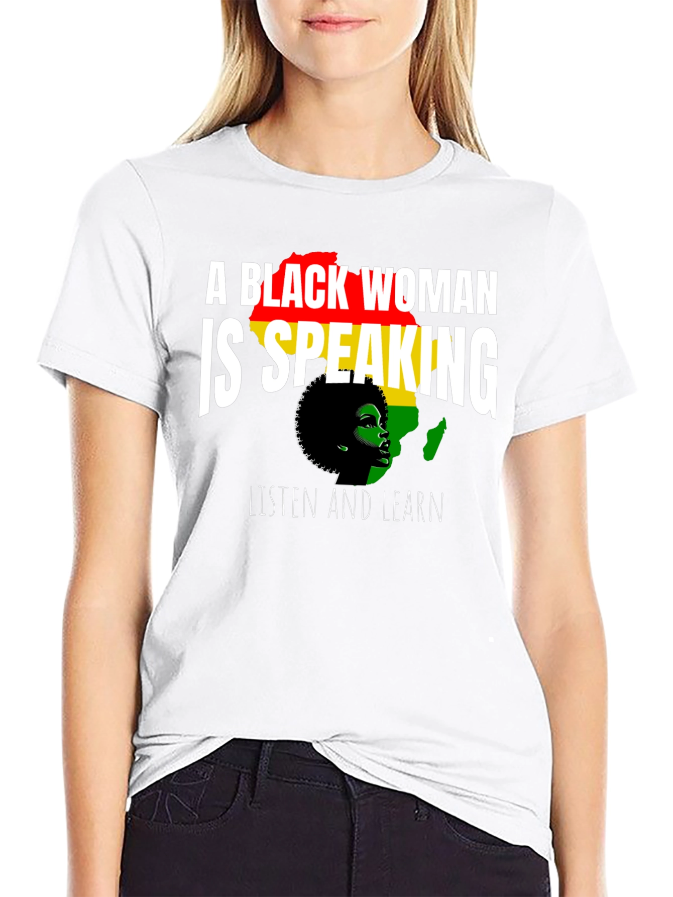 A Black Woman is Speaking T-Shirt