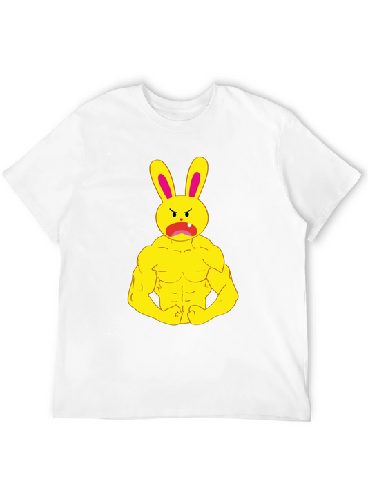 Angry Bunny Gym Black T-Shirt