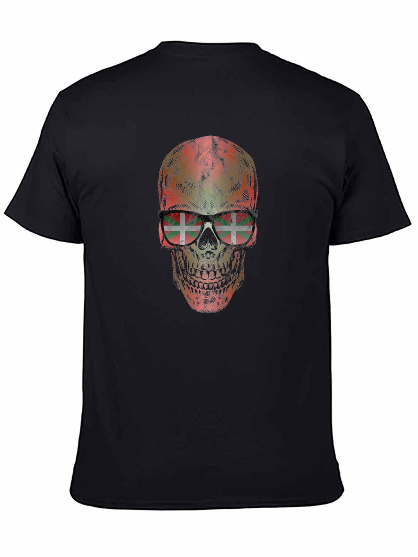 Basque Skull T-Shirt - Black Graphic Tee