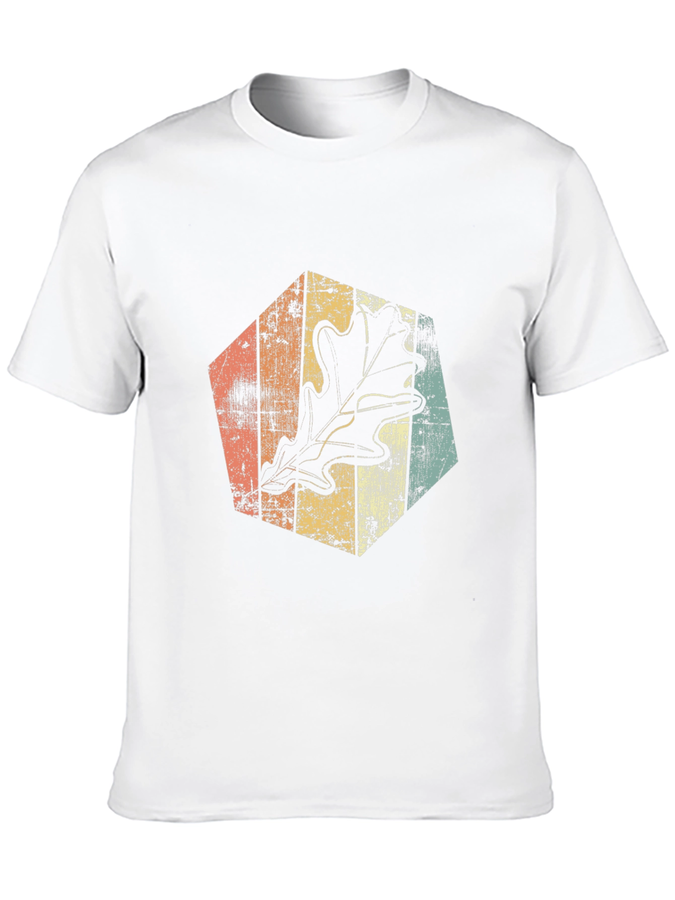 Retro Leaf Graphic Tee - Stylish Casual Wear