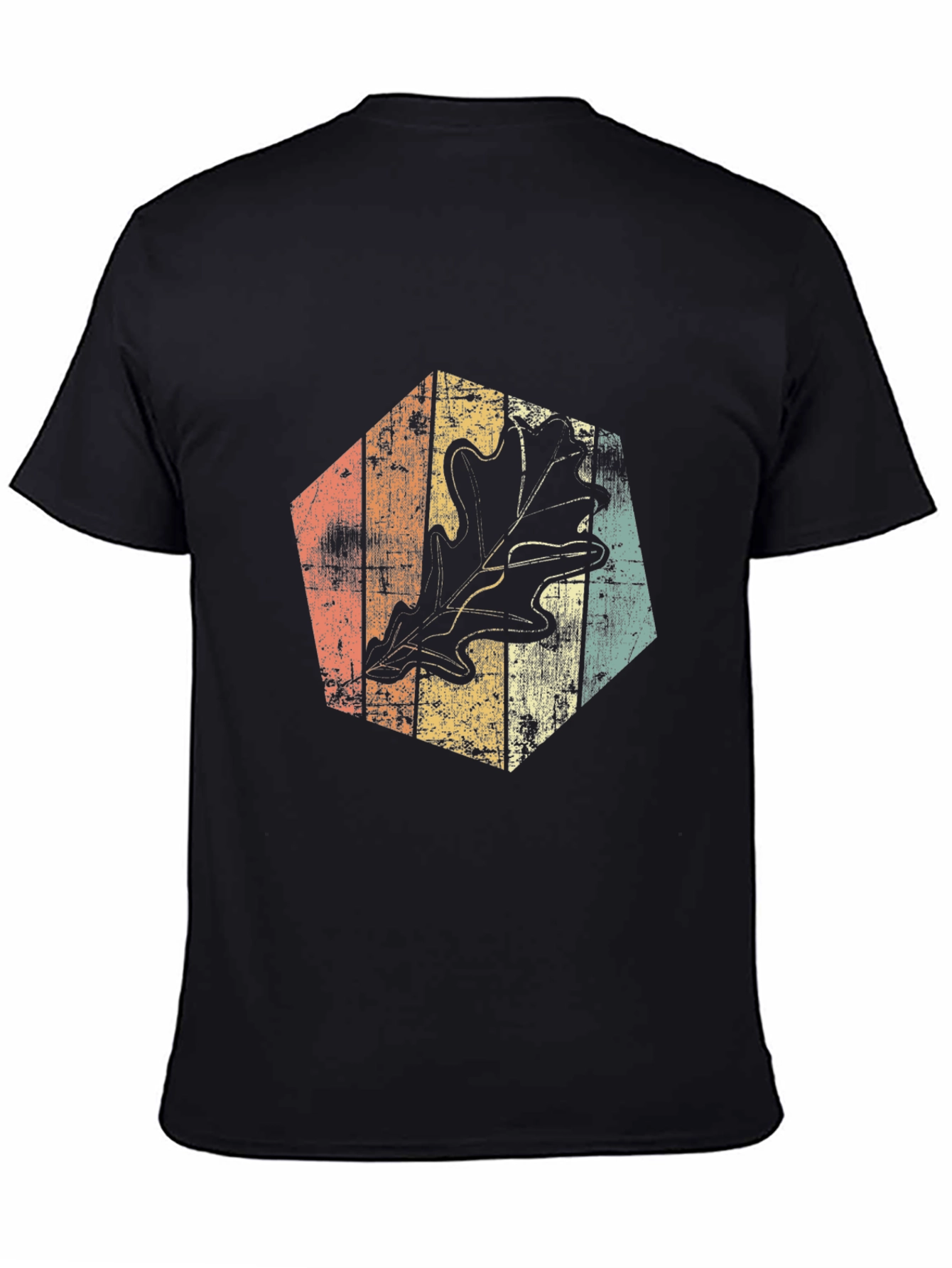 Retro Leaf Graphic Tee - Stylish Casual Wear