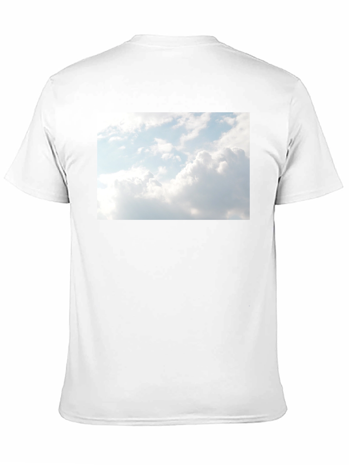 Sky Graphic Black Tee - Cotton Blend Comfort