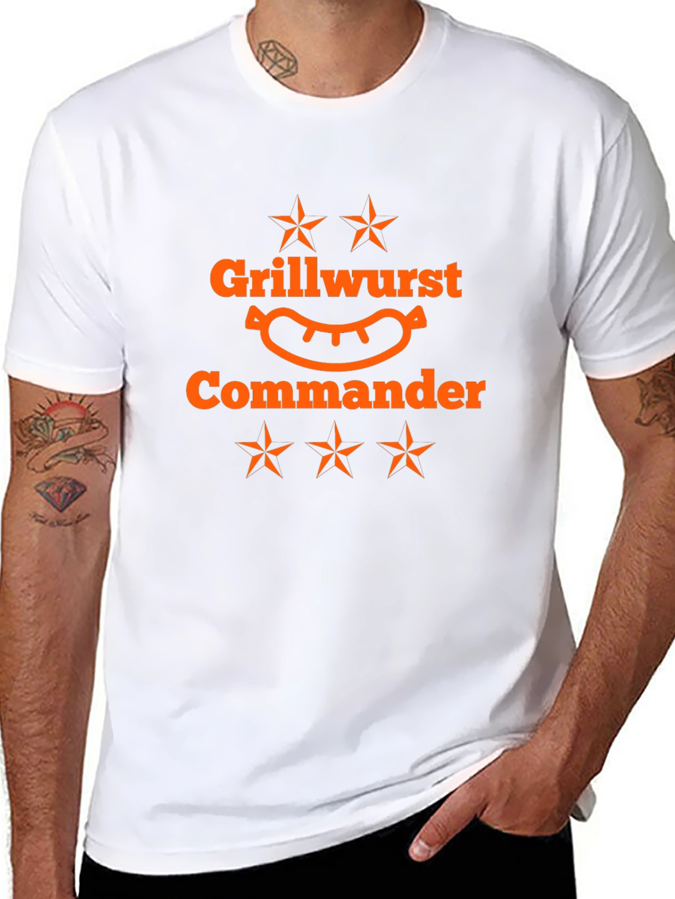 Grillwurst Commander Black T-Shirt
