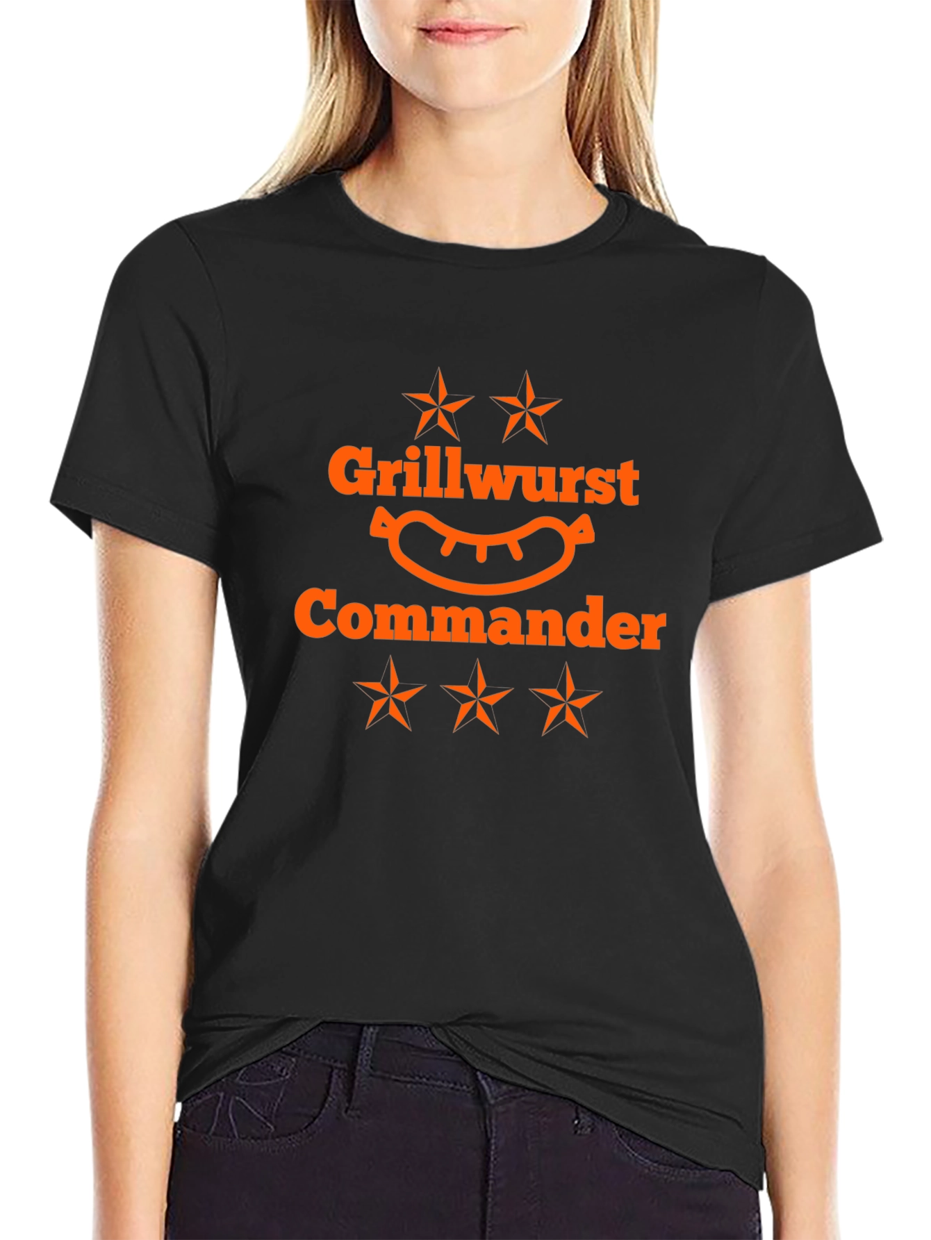Grillwurst Commander Black T-Shirt