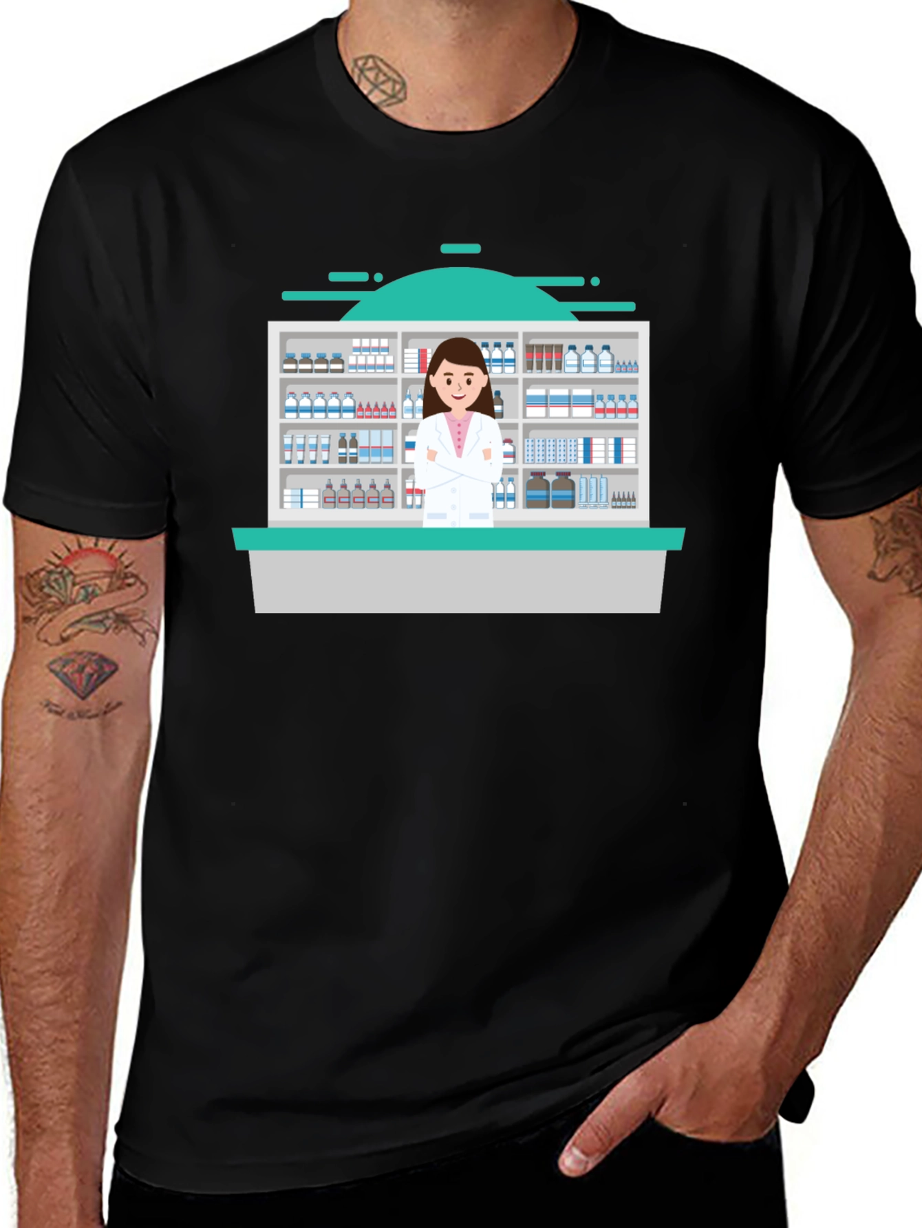 Pharmacist Graphic T-Shirt | Novelty Doctor Shirt