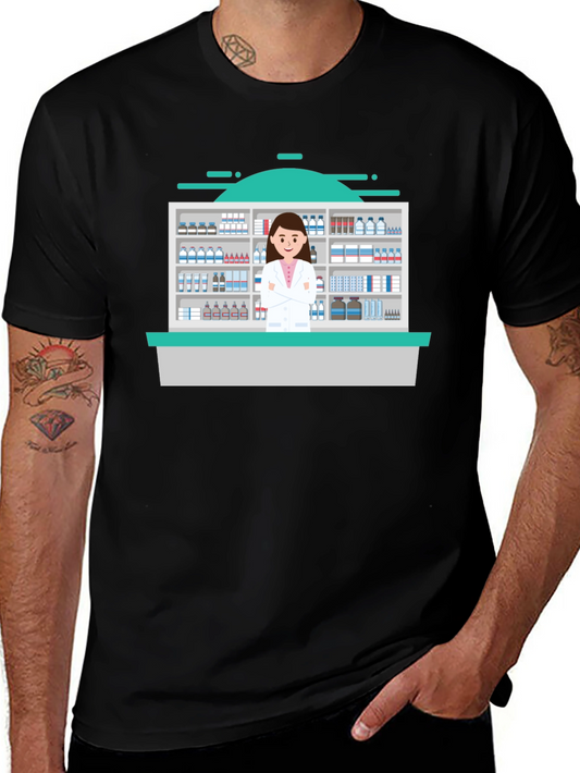 Pharmacist Graphic T-Shirt | Novelty Doctor Shirt
