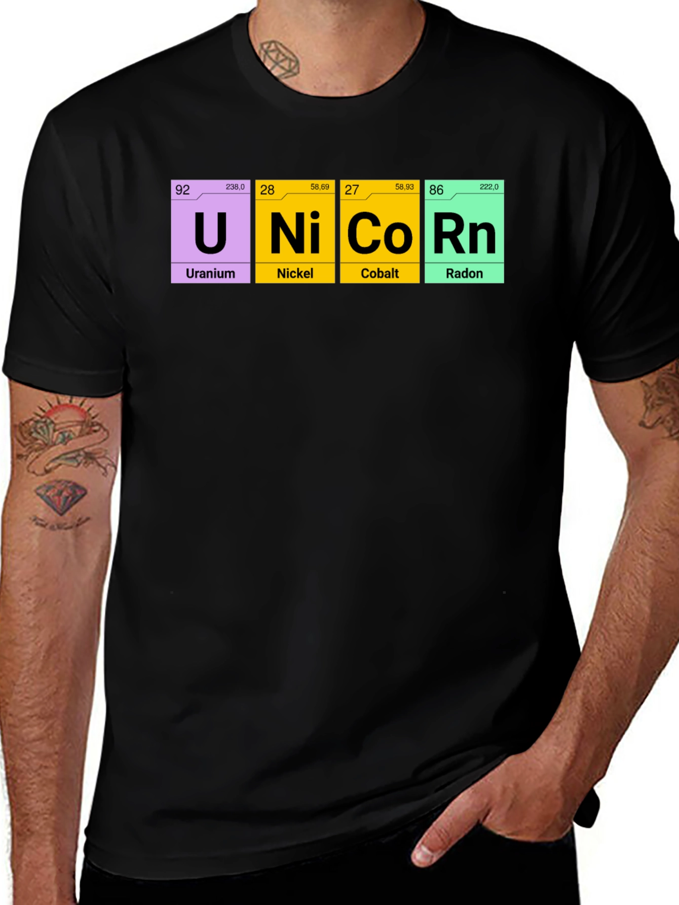 Unicorn Periodic Table Elements T-Shirt