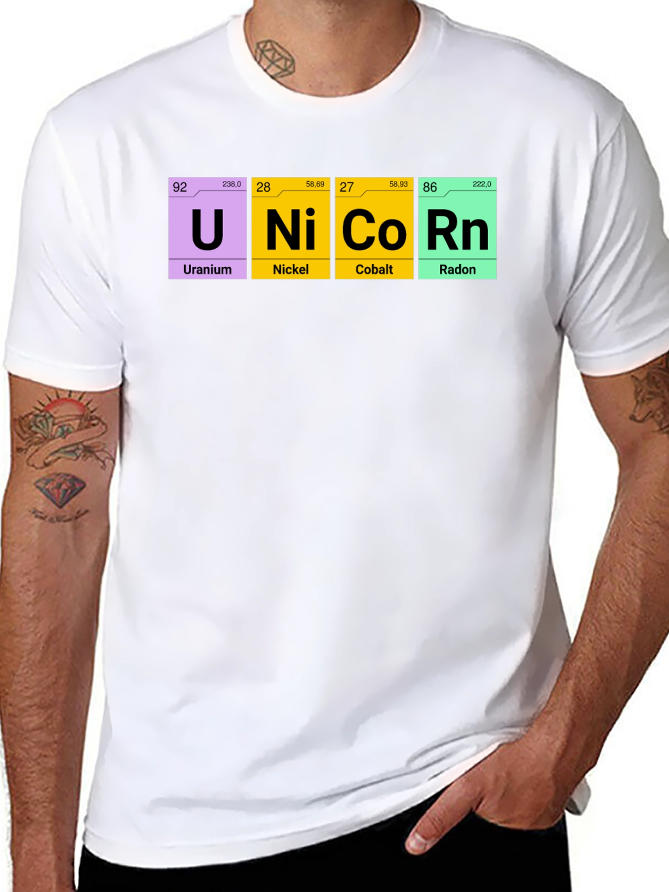 Unicorn Periodic Table Elements T-Shirt