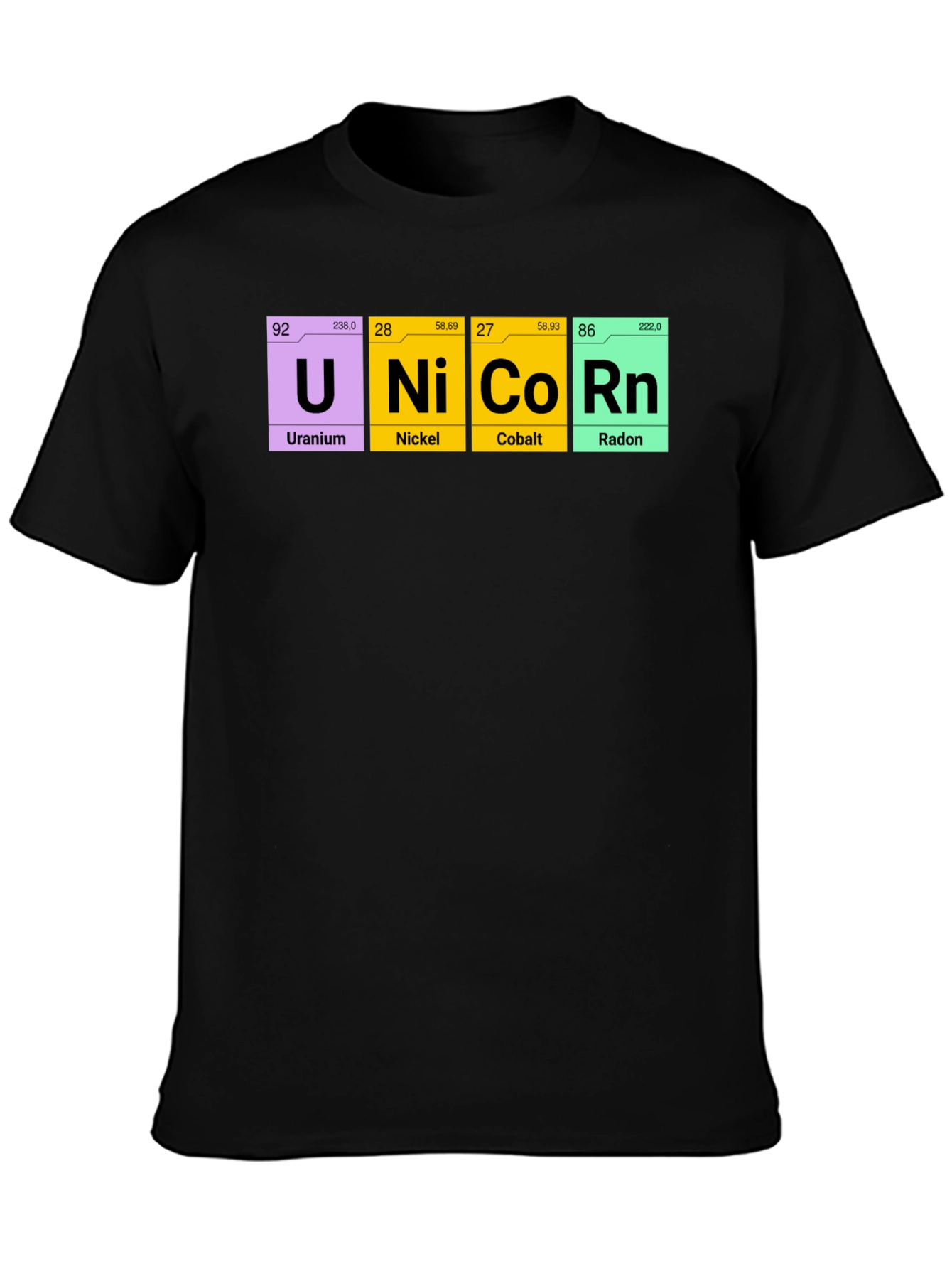Unicorn Periodic Table Elements T-Shirt