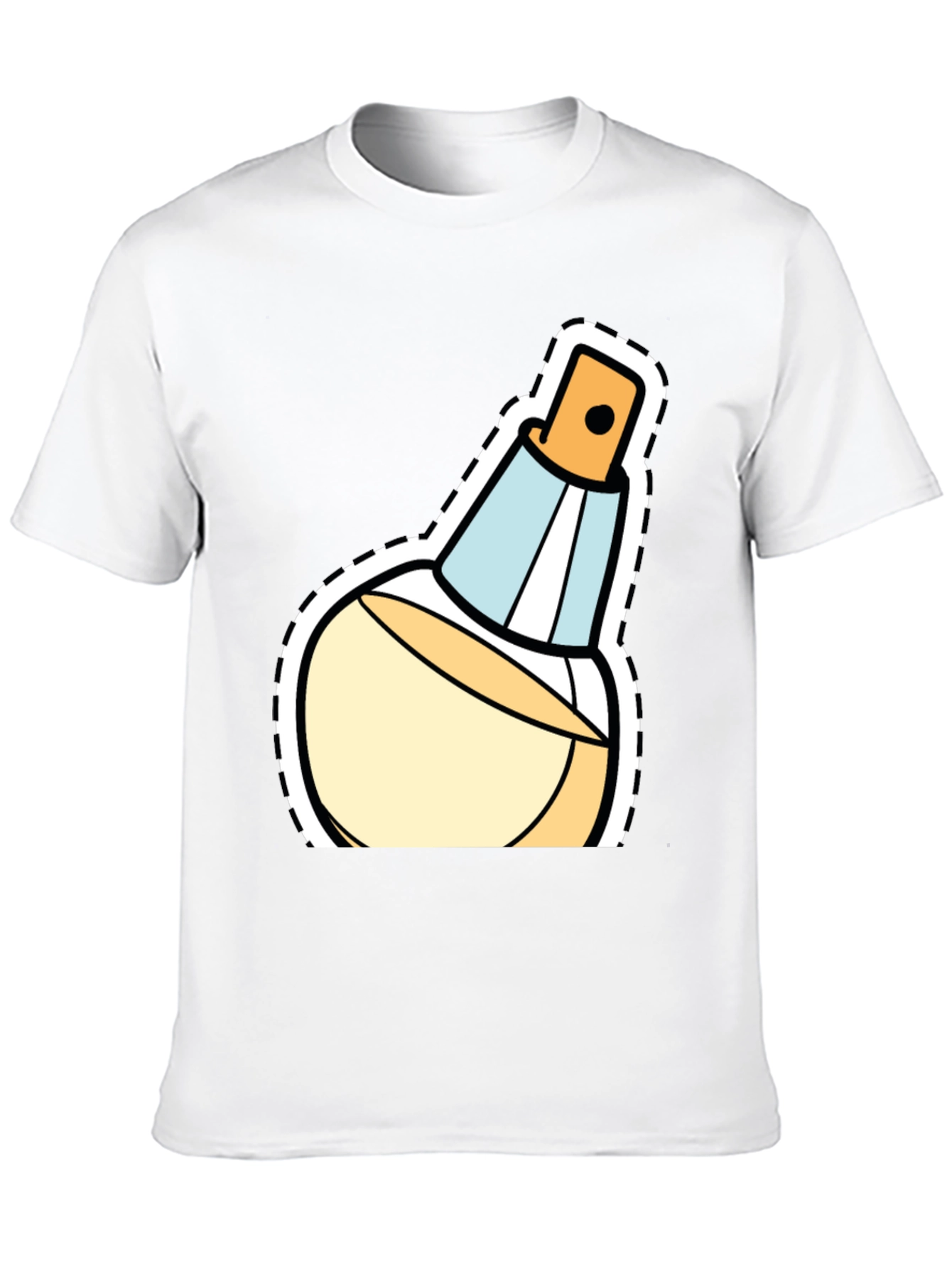 Stylish Perfume Bottle Graphic T-Shirt