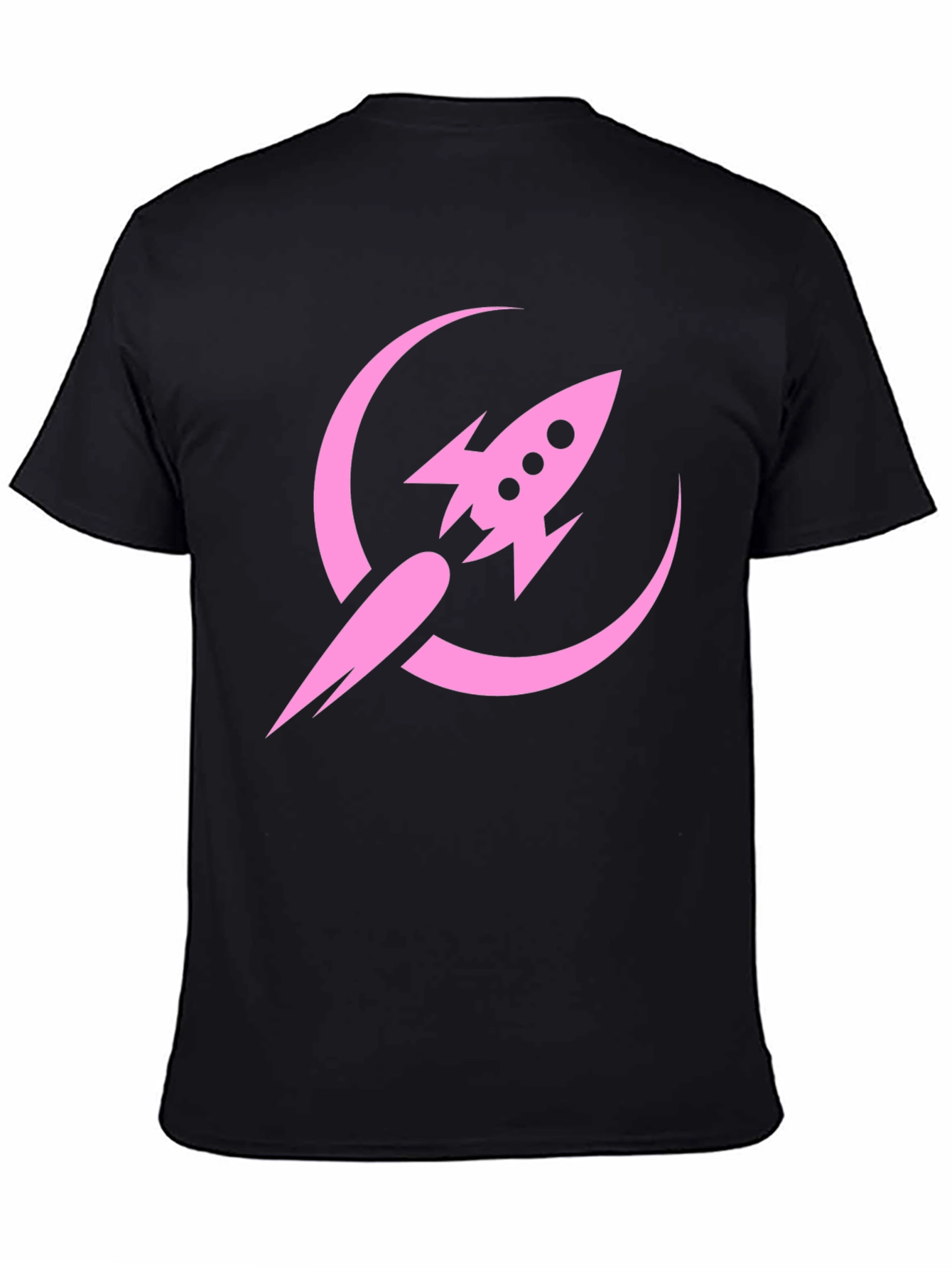 Rocket to the Moon Graphic Tee - Black