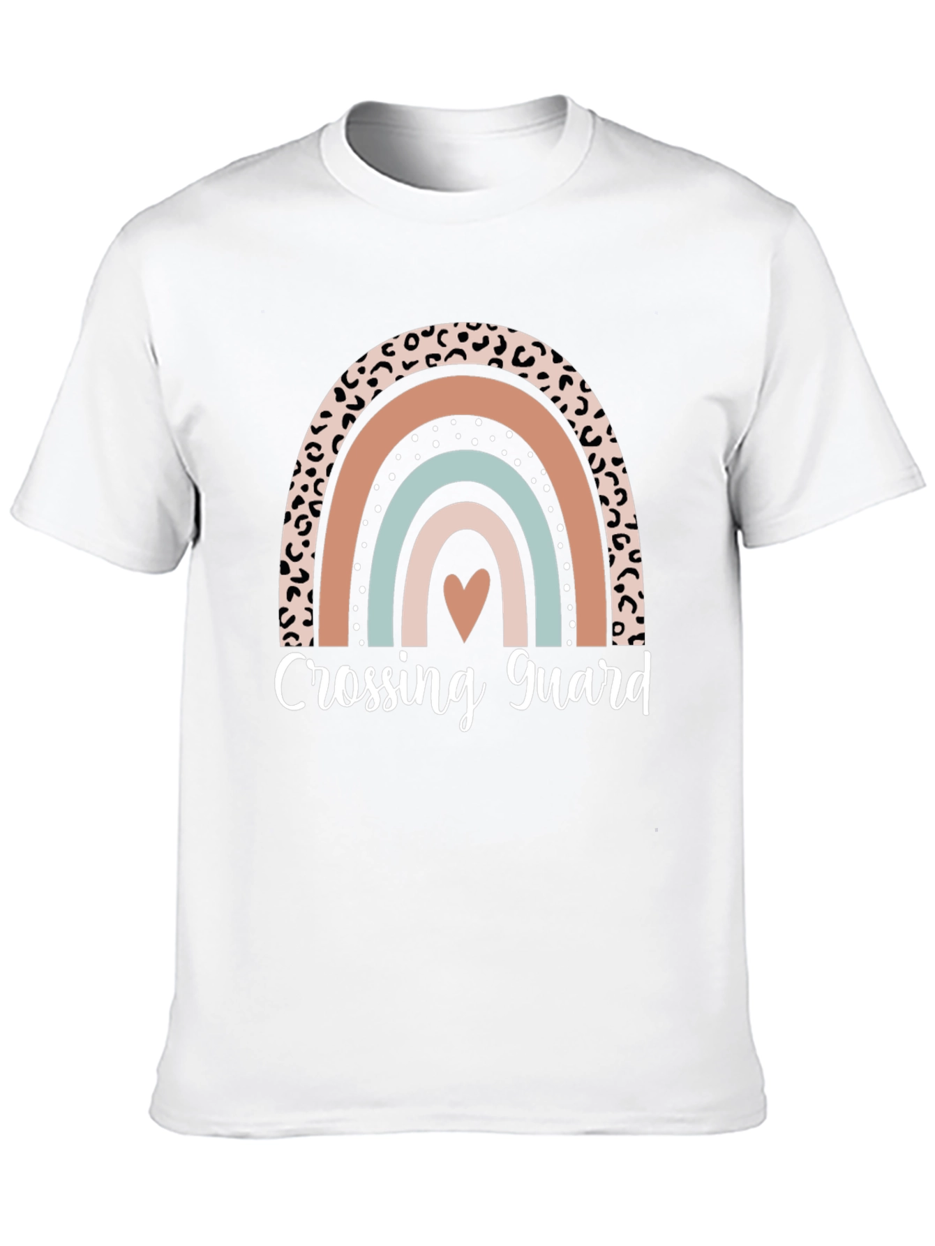 Crossing Guard Rainbow Heart T-Shirt
