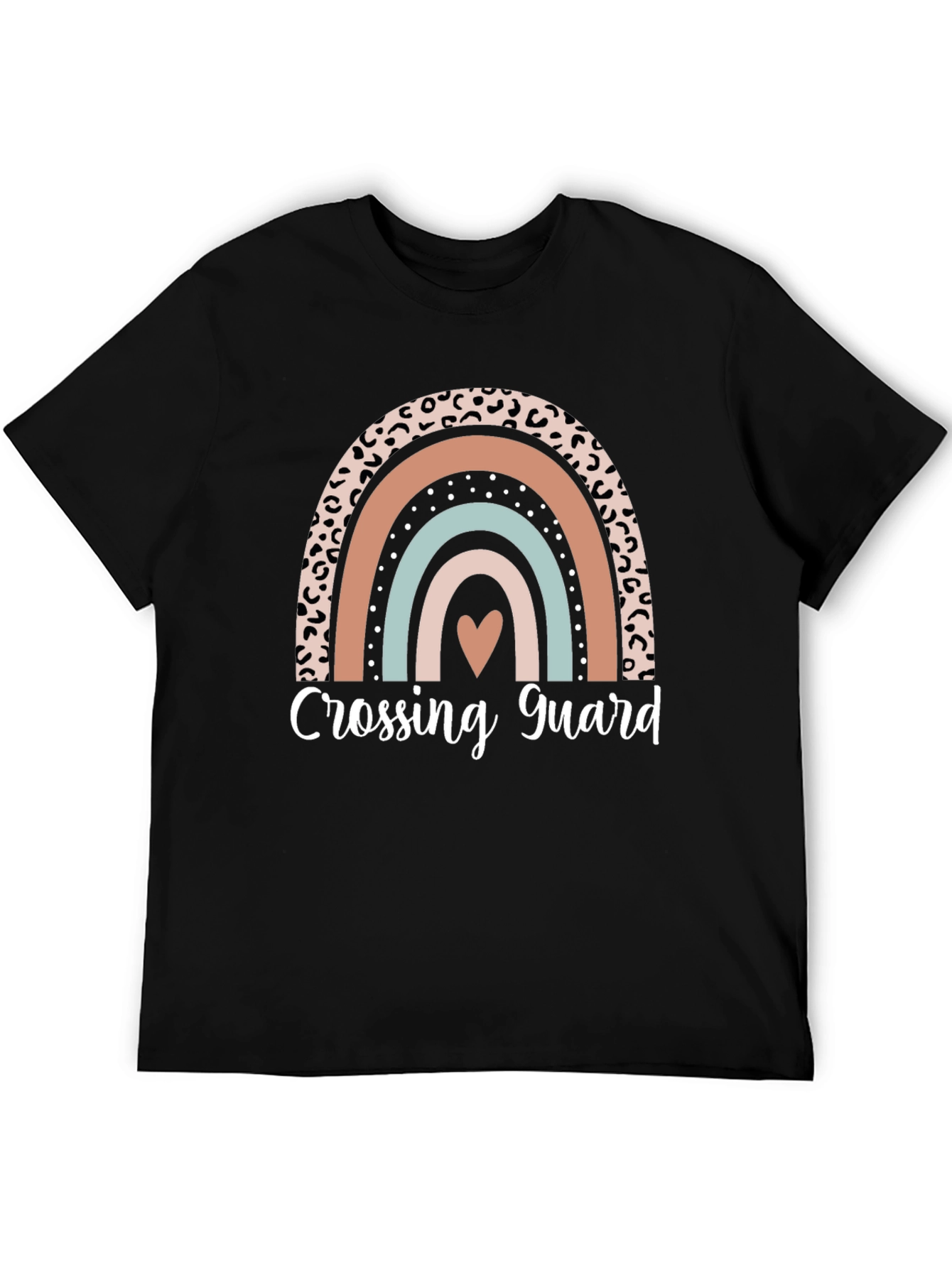 Crossing Guard Rainbow Heart T-Shirt