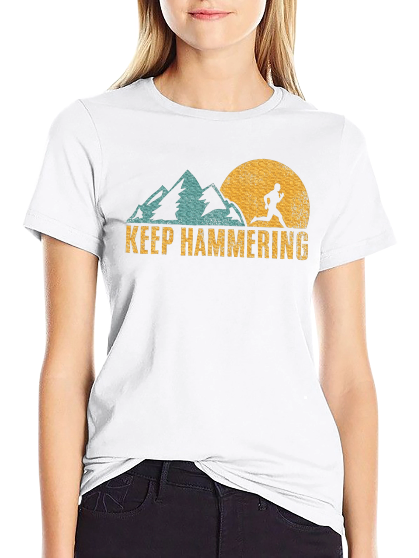 Keep Hammering Graphic Tee - Run the Mountains