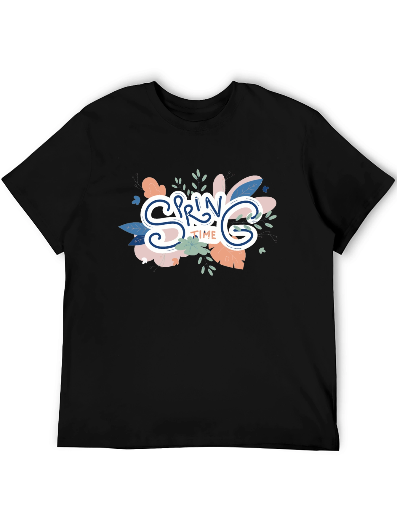 Spring Time Graphic Tee - Trendy Floral Design