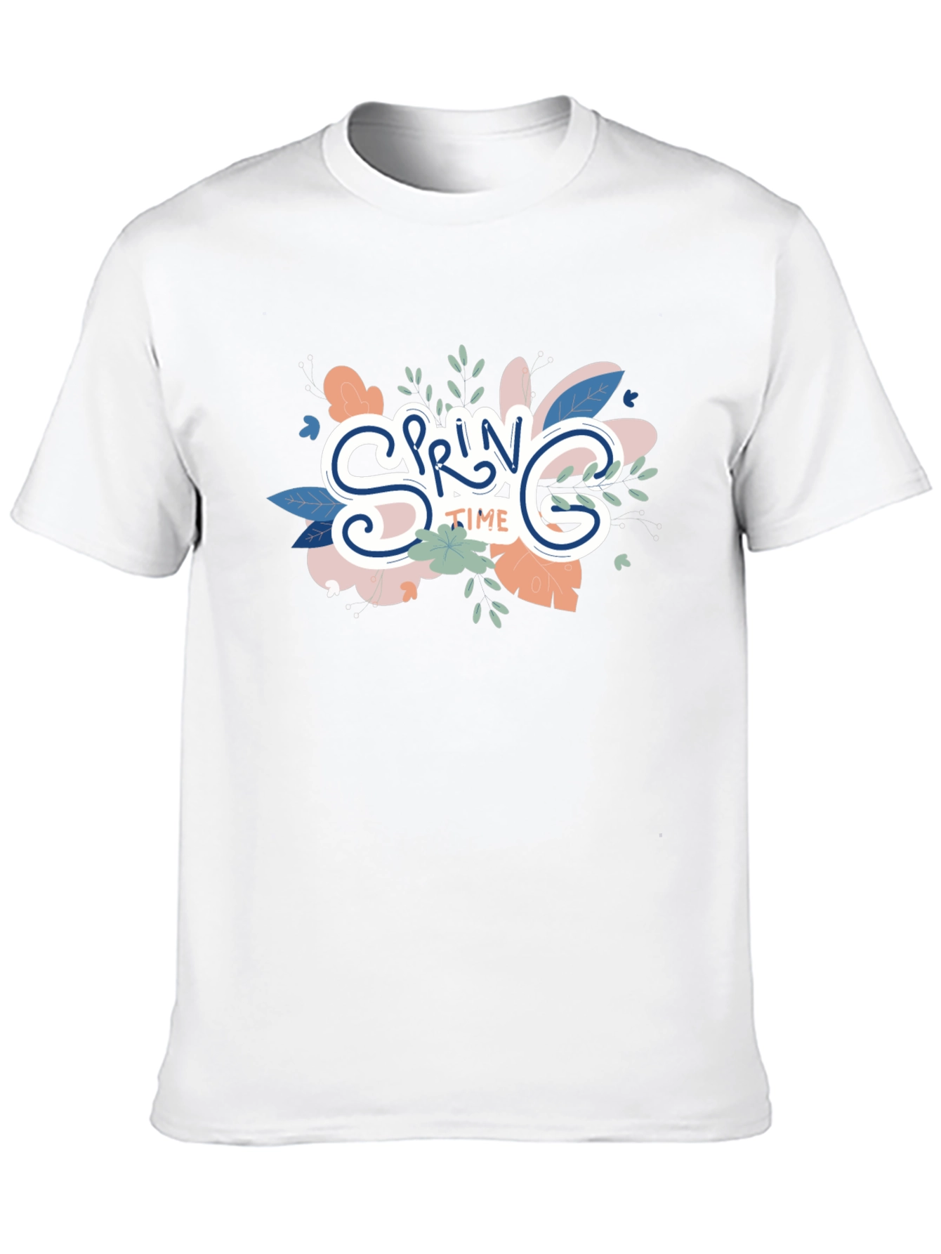 Spring Time Graphic Tee - Trendy Floral Design