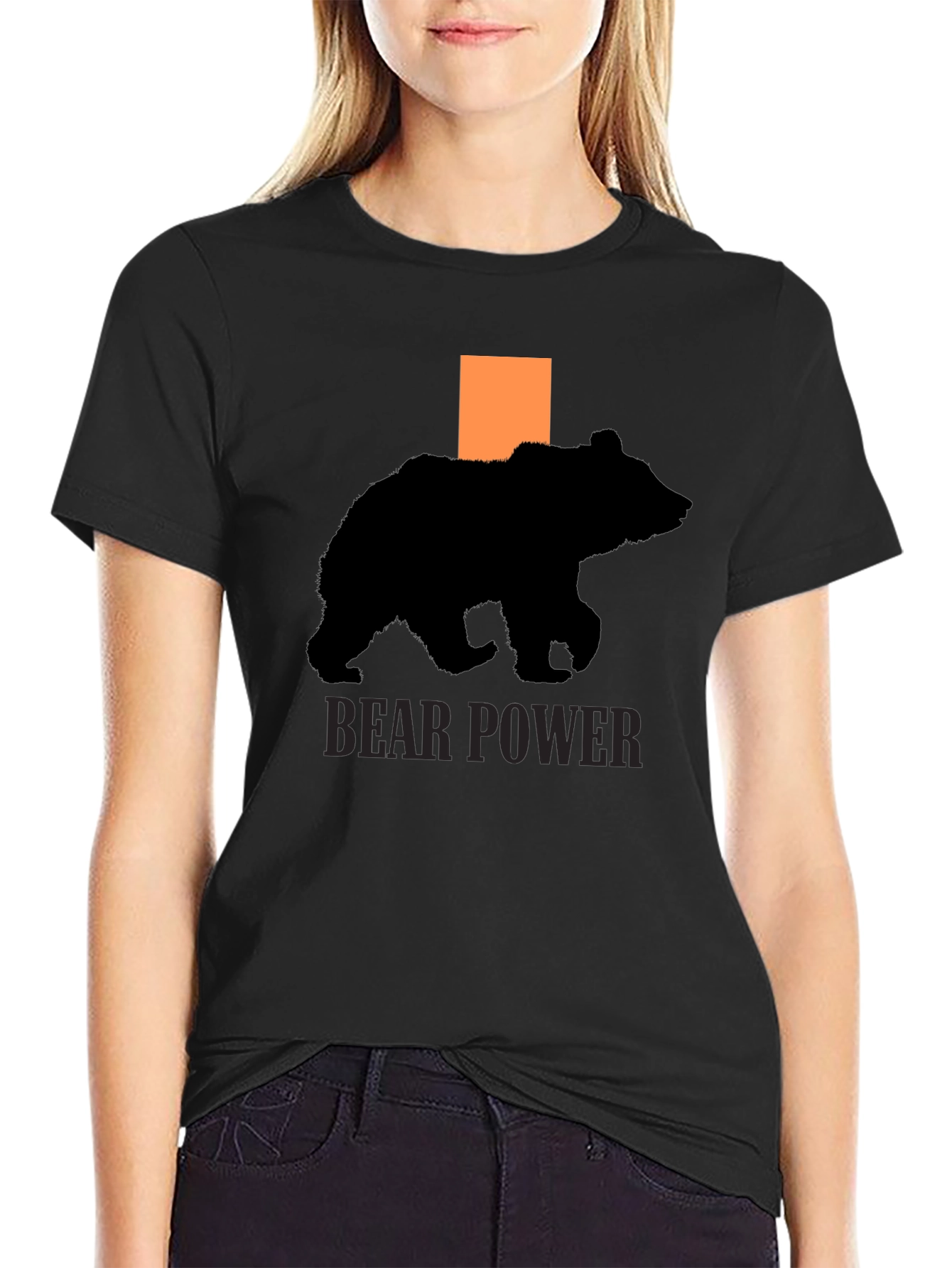 Bear Power T-Shirt - Black Graphic Tee