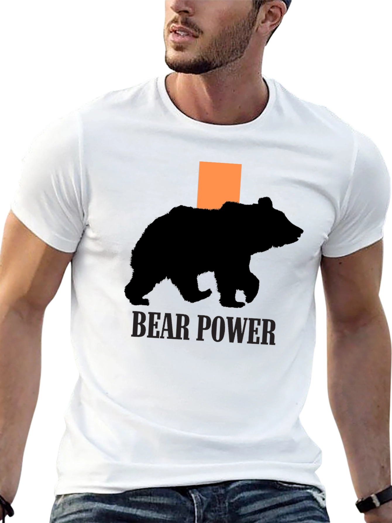 Bear Power T-Shirt - Black Graphic Tee
