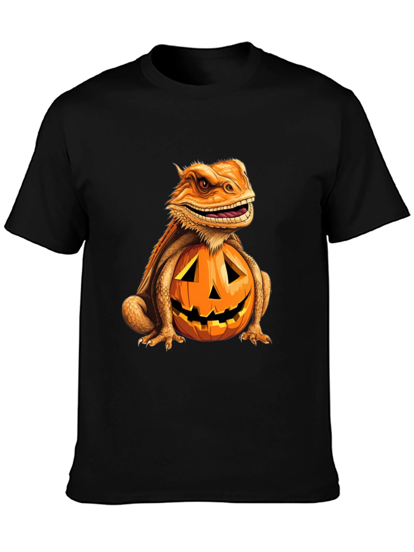 Bearded Dragon Pumpkin Halloween T-Shirt