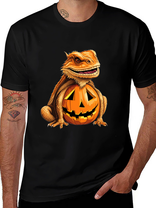 Bearded Dragon Pumpkin Halloween T-Shirt