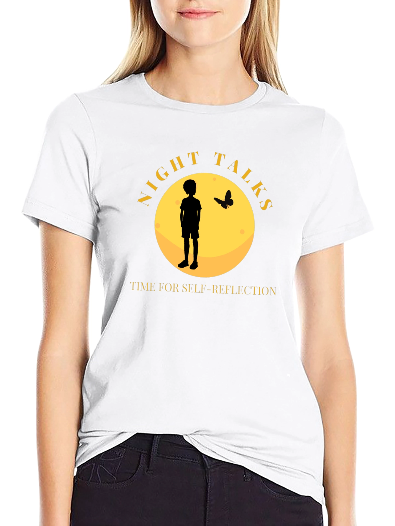 Night Talks T-Shirt - Self-Reflection Design