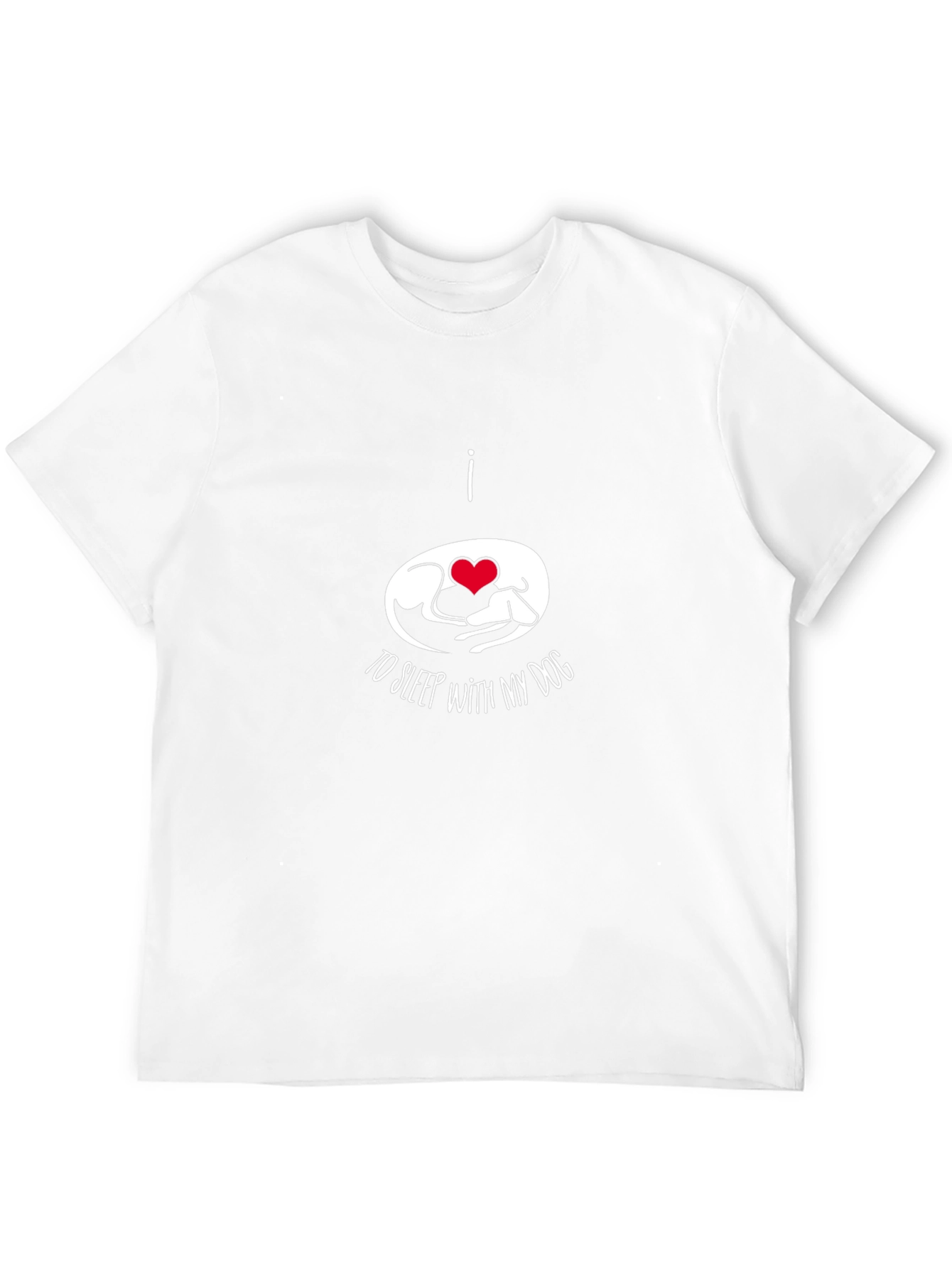 I Love to Sleep With My Dog Graphic T-Shirt